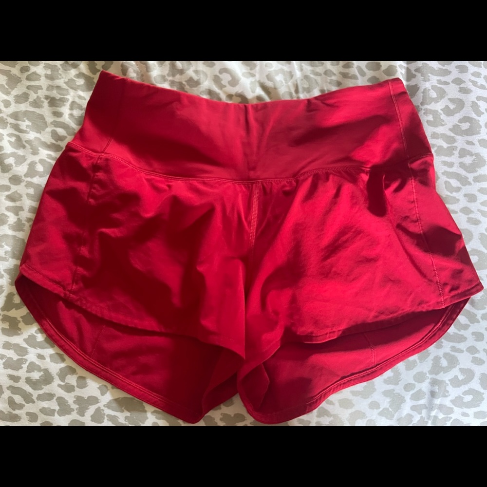 Lululemon red shorts
